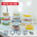 New arrival borosilicate glass storage container with color box